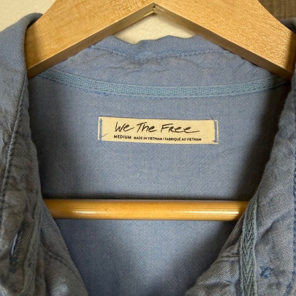 We the Free Cool N Clean Shirt Oversized Shirt Garment Dyed Size‎ Medium - Picture 15 of 16